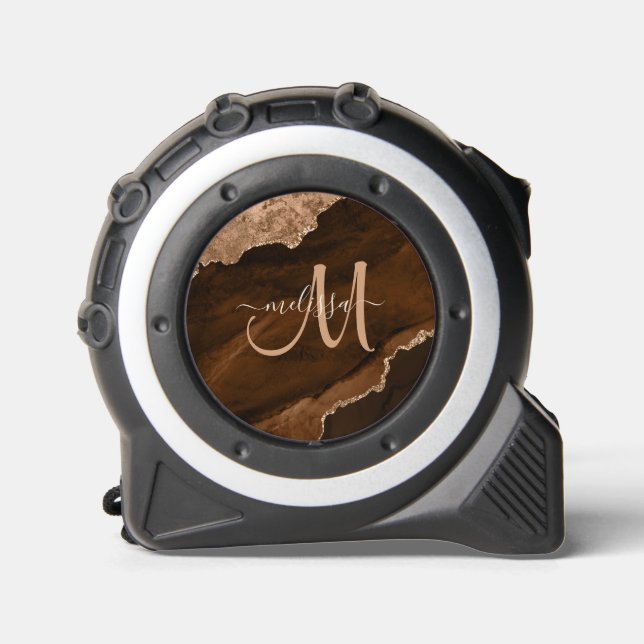 Cinta Métrica Moda Brown Gold (Anverso)