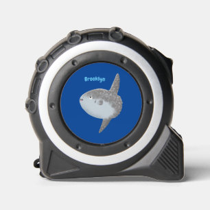 Cinta Métrica Mola mola de pez luna oceánica lindo personalizado