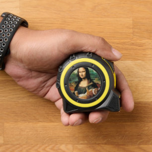 Cinta Métrica Mona Lisa con su gato Leonardo da Vinci