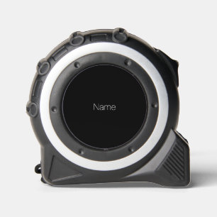 Cinta Métrica Monograma o nombre del personalizado blanco minima
