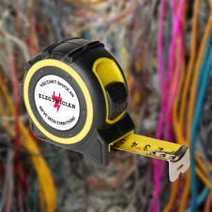 Cinta Métrica No se puede conmocionar a un electricista