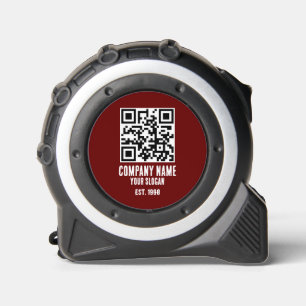 Cinta Métrica Nombre de la empresa, código QR