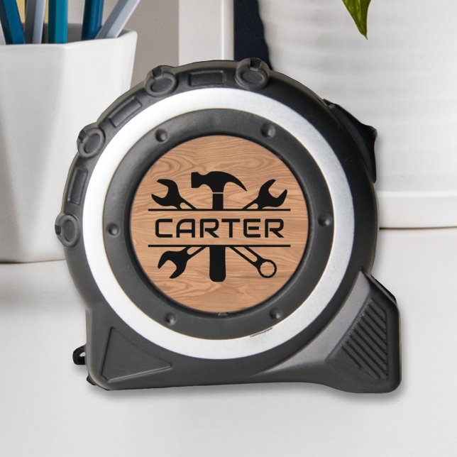 Cinta Métrica Nombre de las herramientas monogramadas de madera  (Subido por el creador)