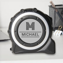 Nombre de monograma de plata moderno personalizado
