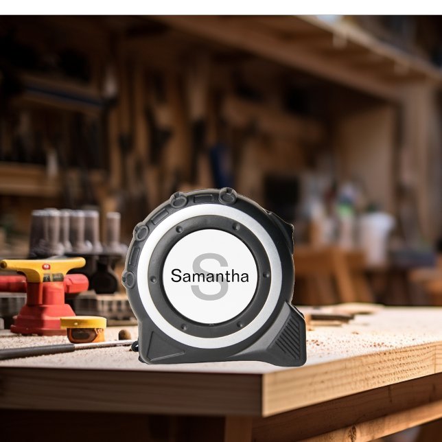 Cinta Métrica Nombre de monograma personalizado (Subido por el creador)
