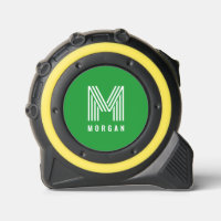 Nombre del monograma moderno negrita | Verde
