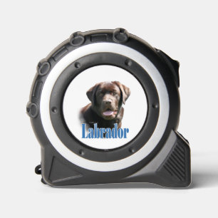 Cinta Métrica Nombre del recuperador de labrador (chocolate)