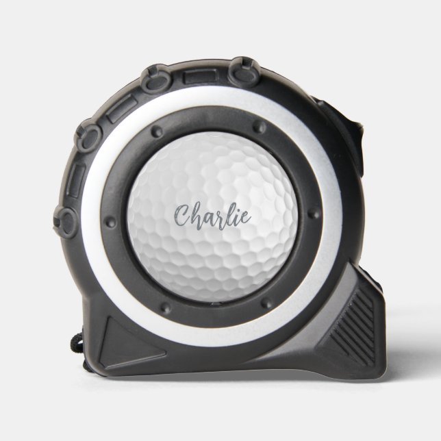 Cinta Métrica Nombre personalizado Ball de golf (Anverso)