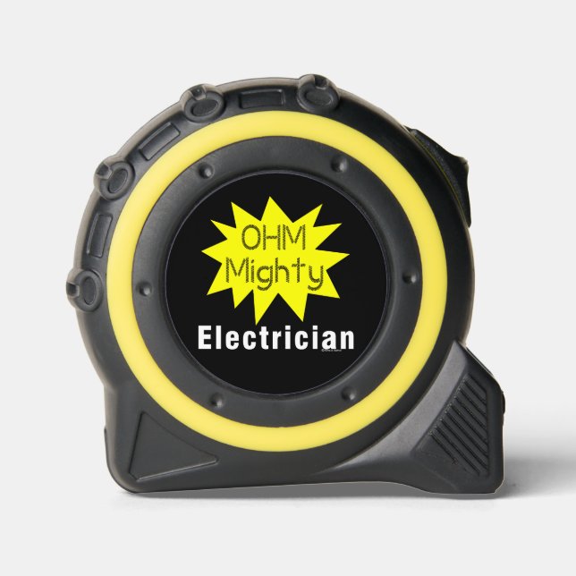 Cinta Métrica Ohm Electricista Poderoso (Anverso)