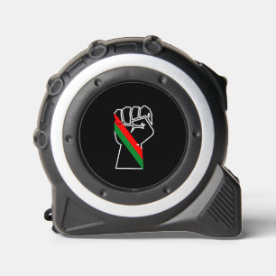 Cinta Métrica orgullo negro bandera panafricana roja verde puño