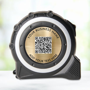 Cinta Métrica Oro de código QR para empresas