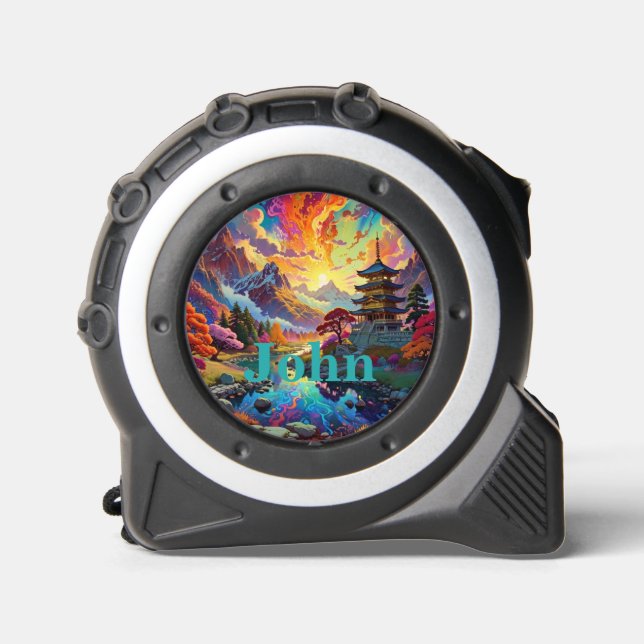 Cinta Métrica Pagoda and Coloured Landscape (Anverso)