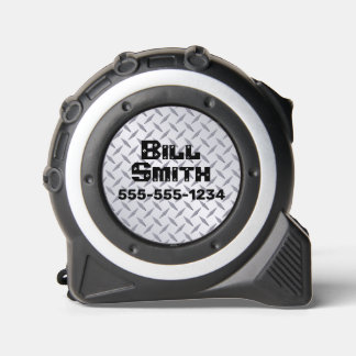 Cinta Métrica Patrón de placa de diamantes de plata personalizad