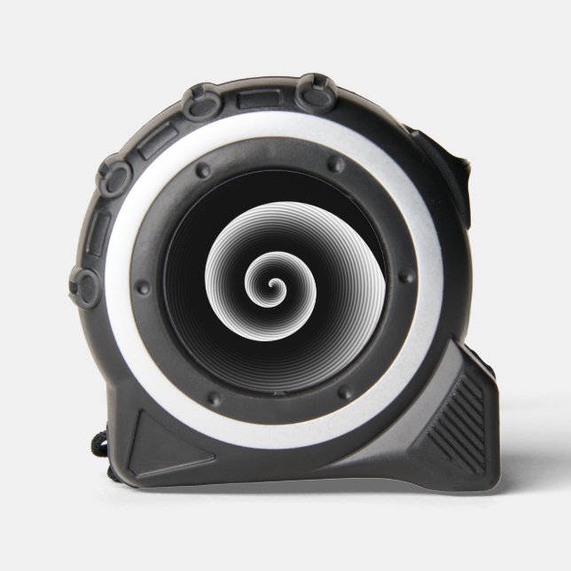 Cinta Métrica Patrón de torbellino contemporáneo y elegante (Anverso)