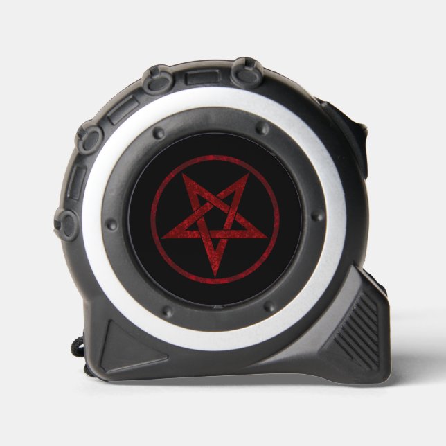 Cinta Métrica Pentagram del diablo Rojo (Anverso)
