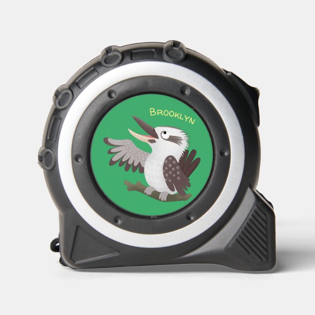 Cinta Métrica Personalizado de kookaburra gracioso (Anverso)