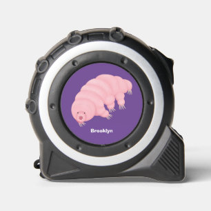 Cinta Métrica Personalizado de oso de agua tardígrado rosa y sua