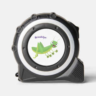 Cinta Métrica Personalizado de saltamontes alegre verde