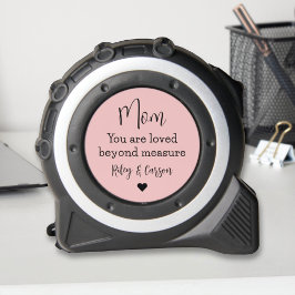 Cinta Métrica Personalizado Mamá ama más allá de la medida Rubor