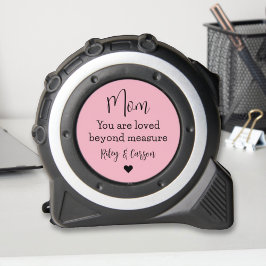 Cinta Métrica Personalizado Mamá ama más allá de lo rosa