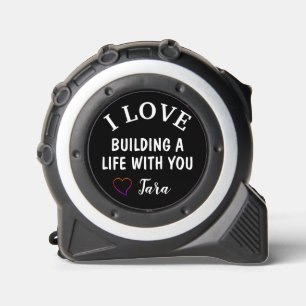Cinta Métrica Personalizado Me Encanta Construir Una Vida Con Ti