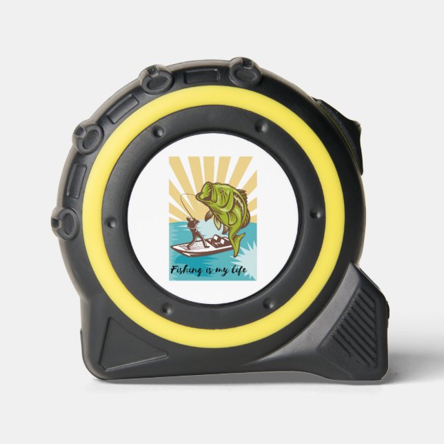 Cinta Métrica pescar es mi vida (Anverso)