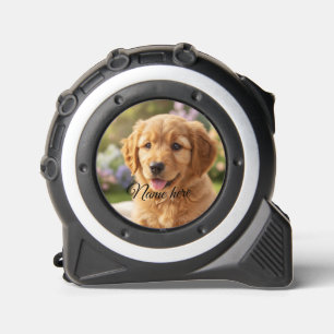 Cinta Métrica Plantilla de foto de nombre de mascota simple mini
