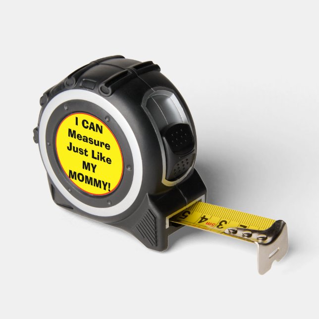 Cinta Métrica Puedo Medir Como Mi Mamá Naranja Amarilla (Ángulo)