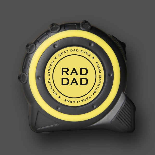 Cinta Métrica Rad Dad Mejor Día del Padre Gracioso (Rad Dad Best Dad Birthday Funny Father's Day Tape Measure
)