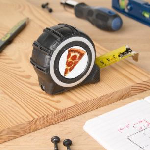 Cinta Métrica rebanada de pizza de pepperoni clásica de Slippery