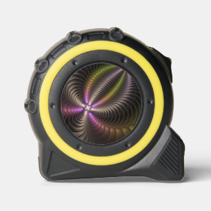 Cinta Métrica Resumen brillante Trippy Colorido arte fractal 3D