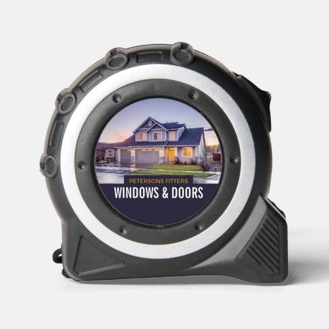 Cinta Métrica Retrato de casa, Windows & Door Fitter Company (Anverso)
