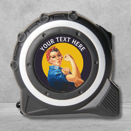 Cinta Métrica Rosie, la cosecha Personalizado del Riveter