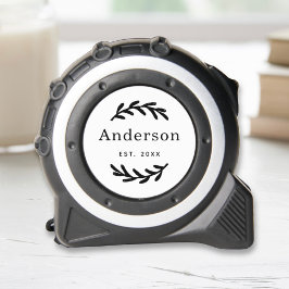 Cinta Métrica Rústica Rama Ruso Ruso Razón de la corona Monogram