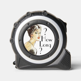 Cinta Métrica Sarcasmo de ilustracion retro de mujer ventilado ¿