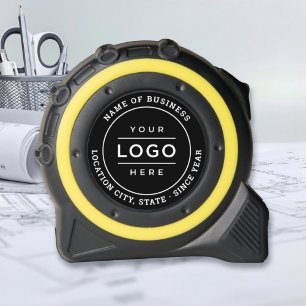 Cinta Métrica Sello negro de logotipo empresarial personalizado
