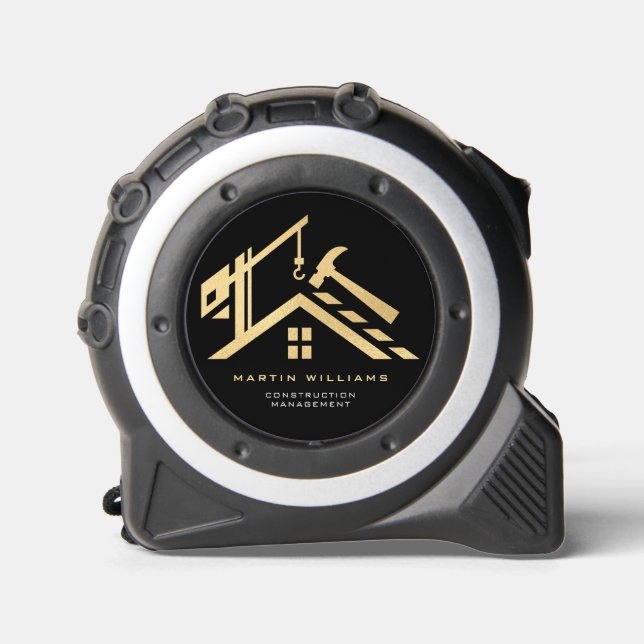 Cinta Métrica Servicio moderno de construcción de edificios de o (Anverso)