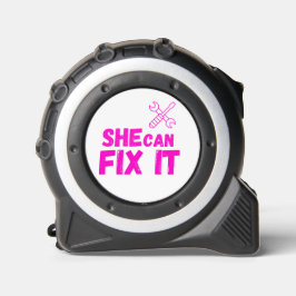 Cinta Métrica She Can Fix It | Female Empowerment Tape Measure