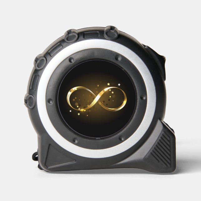 Cinta Métrica Símbolo de infinito dorado (Anverso)