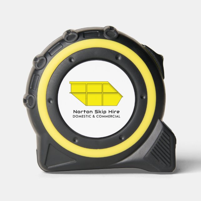 Cinta Métrica Skip Amarillo, Skip/Dumpster Company (Anverso)