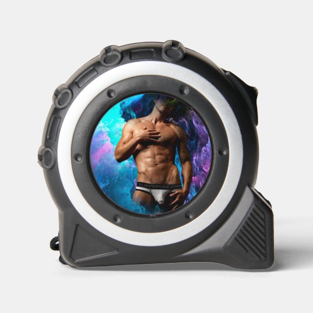 Cinta Métrica SlipperyJoe hombre muscular macizo de ropa interio (Anverso)