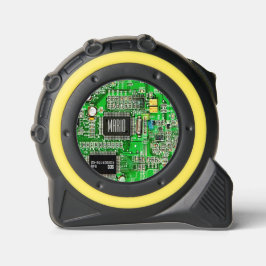 Cinta Métrica Tarjeta de circuito impreso Green Microchip Geeky 