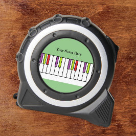 Cinta Métrica Teclas de Piano Coloridas Música Niños Personaliza