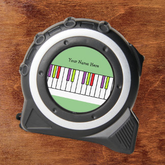 Cinta Métrica Teclas de Piano Coloridas Música Niños Personaliza