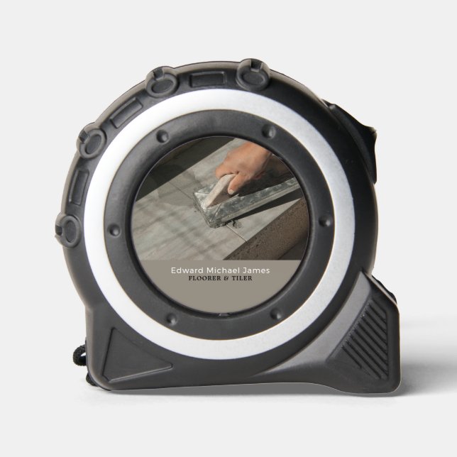 Cinta Métrica Tiling Trowel, Floor, Instalador de mosaicos (Anverso)