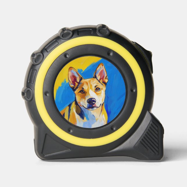 Cinta Métrica Vibrante Carolina Dingo Dog Artwork (Anverso)