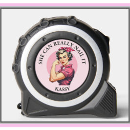 Cinta Métrica Vintage Pink Gal Puede Nail It Name