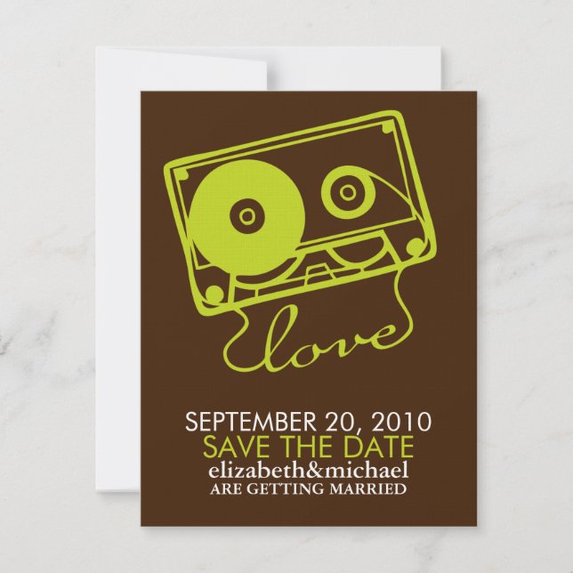 Cinta mixta de anuncios de Love Save the Date (Anverso)