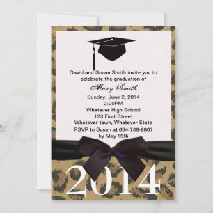 Cinta Negra E Invitación A La Graduación De Leopar