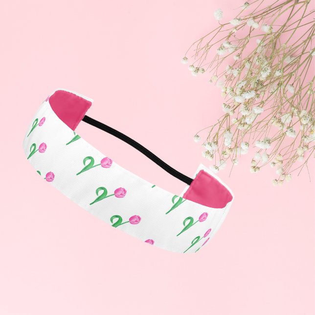 Cinta para el cabello Pink Tulip Preppy Chic para  (Pink Tulip Preppy Chic for Every Occasion Headband)